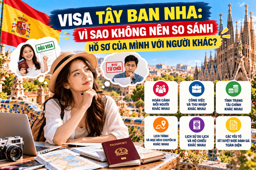 VISA TÂY BAN NHA: VÌ SAO KHÔNG NÊN SO SÁNH HỒ SƠ CỦA MÌNH VỚI NGƯỜI KHÁC?
