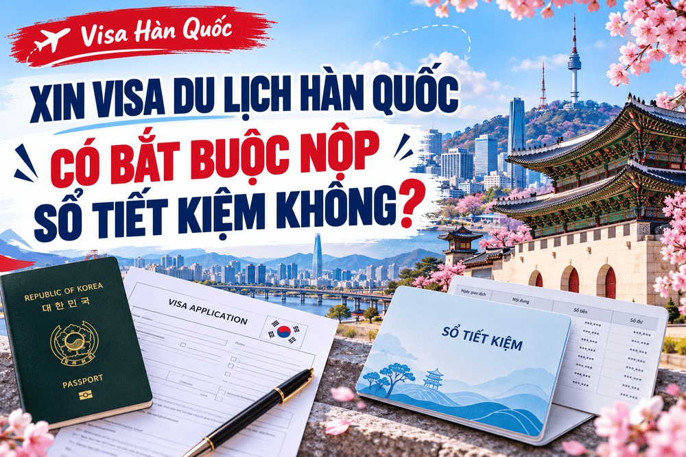 XIN VISA DU LỊCH HÀN QUỐC CÓ BẮT BUỘC NỘP SỔ TIẾT KIỆM KHÔNG?