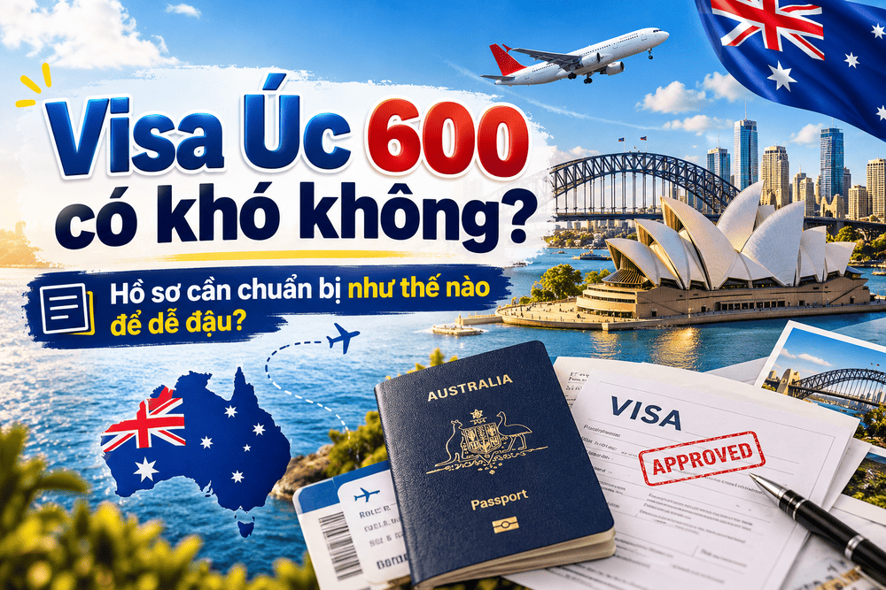 VISA ÚC 600 CÓ KHÓ KHÔNG? HỒ SƠ CẦN CHUẨN BỊ NHƯ THẾ NÀO ĐỂ DỄ ĐẬU?