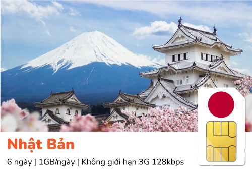 Sim du lịch 5G Nhật Bản